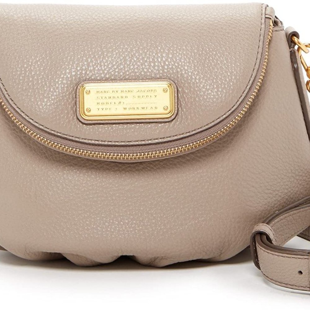 Mini Q Natasha Black Leather Crossbody Bag